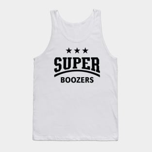 Super Boozers (Drinking Team / Booze / Alcohol / Black) Tank Top